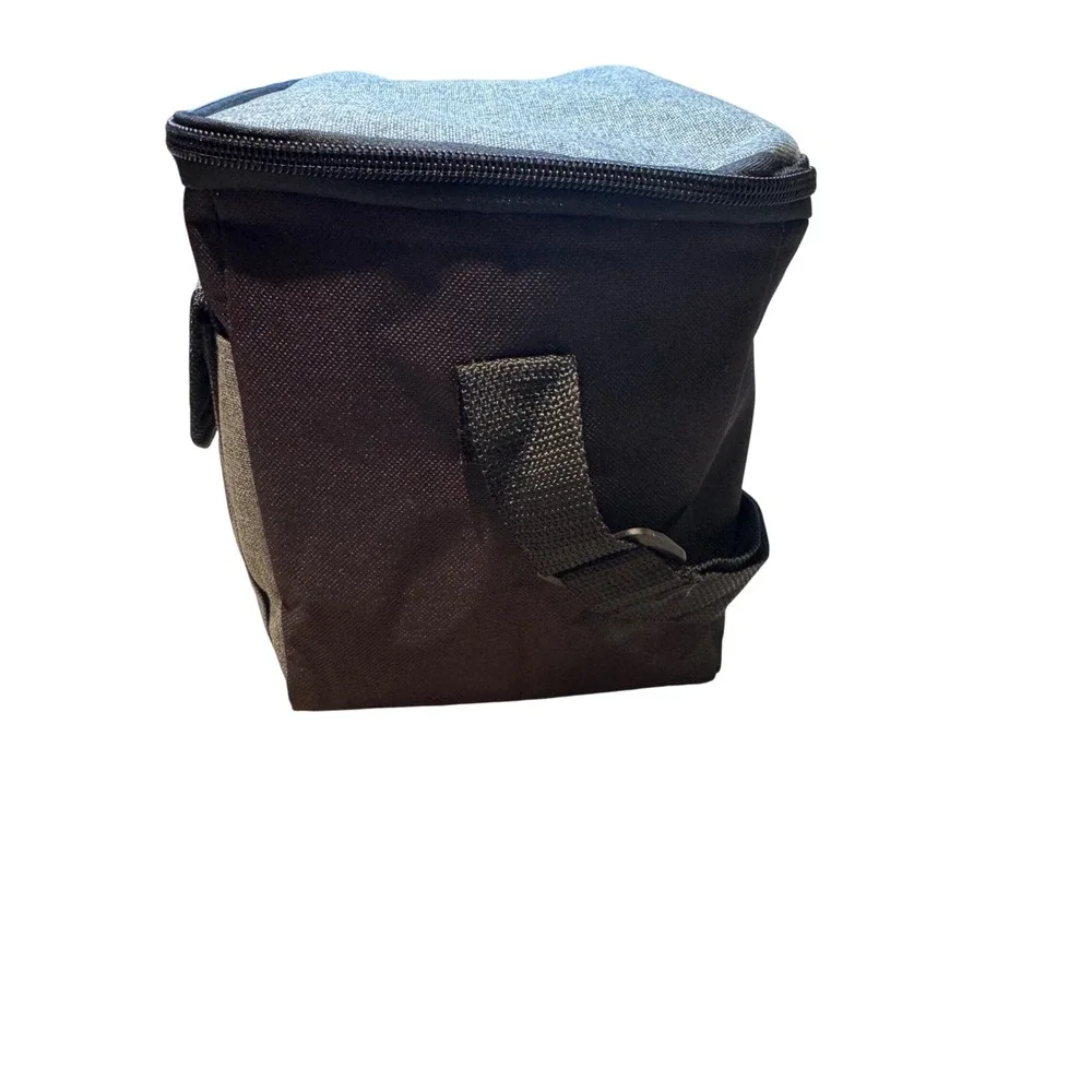 Coca-Cola Recycled Bottle Insulated Lunch Bag Cooler Heather Grey Black‎ NWT